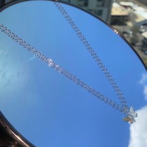 Dainty Silver Butterfly Necklace
